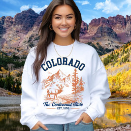 Colorado Mountain Deer Sweatshirt | Nature Lover  スウェットシャツ