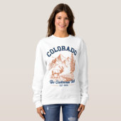Colorado Mountain Deer Sweatshirt | Nature Lover  スウェットシャツ (正面フル)