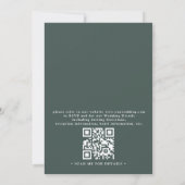 Colorado Mountain Destination QR Code Wedding 招待状 (裏面)