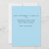 Colorado Mountain Family Reunion Invitation 招待状 (裏面)