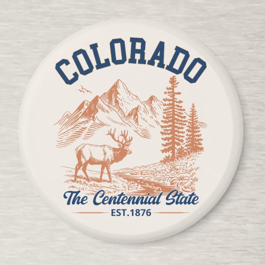 Colorado Mountain | The Centennial State Souvenir マグネット