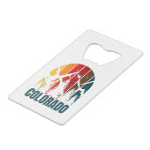 Colorado Mountains Retro クレジットカード栓抜き (裏面アングル)