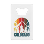Colorado Mountains Retro クレジットカード栓抜き (裏面)