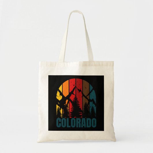 Colorado Mountains Retro トートバッグ (正面)