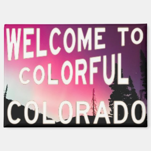 Colorado Northern Lights Bells Magnet マグネット (正面)
