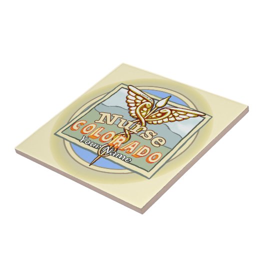 Colorado Nurse Caduceus  タイル (側面)