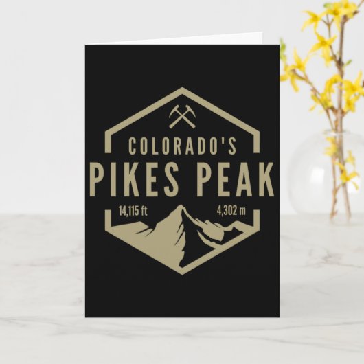 Colorado Pikes Peak  カード (黄色い花)