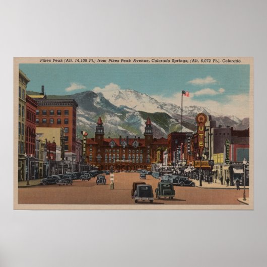 Colorado Springs, CO ポスター (正面)