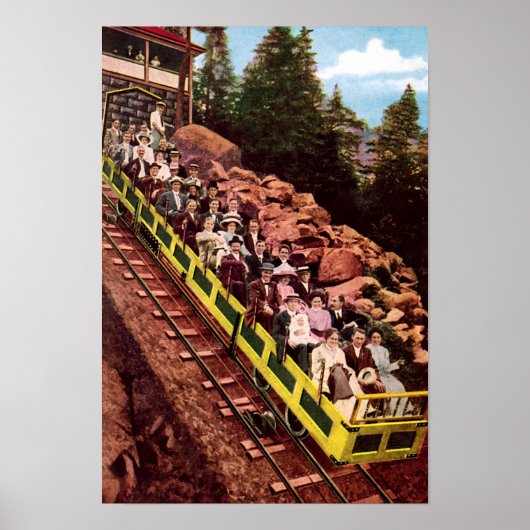 Colorado Springs Colorado Mt Manitou Incline ポスター (正面)
