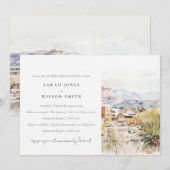 Colorado Springs, Colorado Rehearsal Dinner 招待状 (正面/裏面)