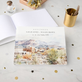 Colorado Springs, Colorado Watercolor Wedding ゲストブック