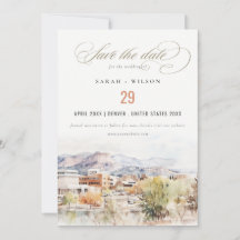 Colorado Springs, Colorado Watercolor Wedding