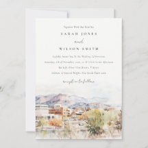 Colorado Springs, Colorado Watercolor Wedding