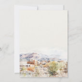 Colorado Springs, Colorado Watercolor Wedding 招待状 (裏面)