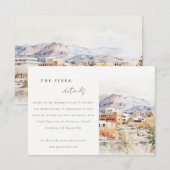 Colorado Springs, Colorado Wedding Details エンクロージャーカード (正面/裏面)
