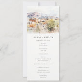 Colorado Springs, Colorado Wedding Program 招待状 (正面)