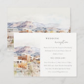 Colorado Springs, Colorado Wedding Reception エンクロージャーカード (正面/裏面)
