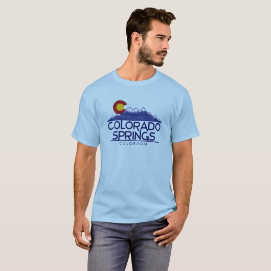 Colorado Springs wood mountains shirt Tシャツ (正面フル)