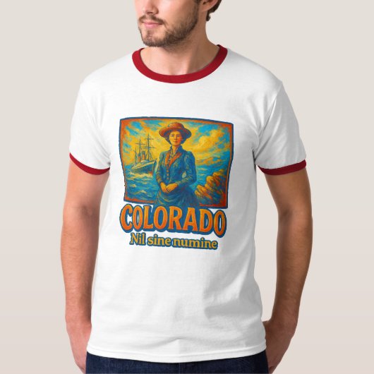 Colorado State Artistic T-Shirt – Oil Paint... Tシャツ (正面)