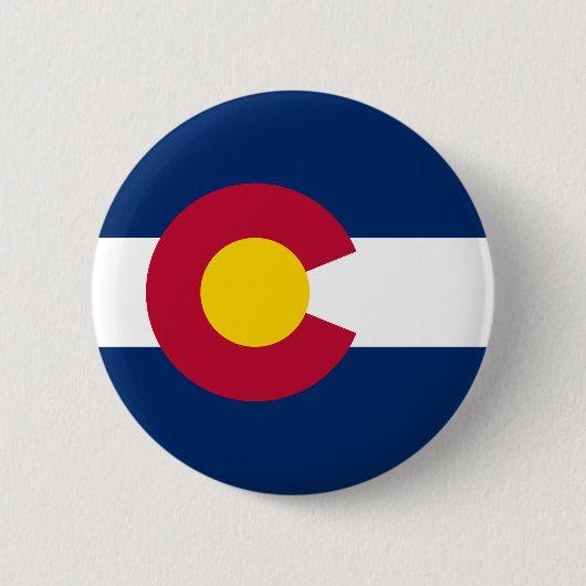 Colorado State Flag 缶バッジ (正面)