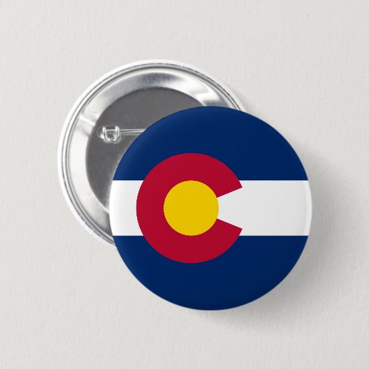 Colorado State Flag 缶バッジ (正面&裏面)