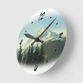 Colorado Summit County mountain scene wall clock ラウンド壁時計 (傾斜)