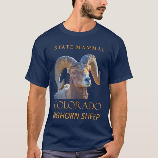 Colorado Territory Mammal The Bighorn Sheep Tシャツ (正面)