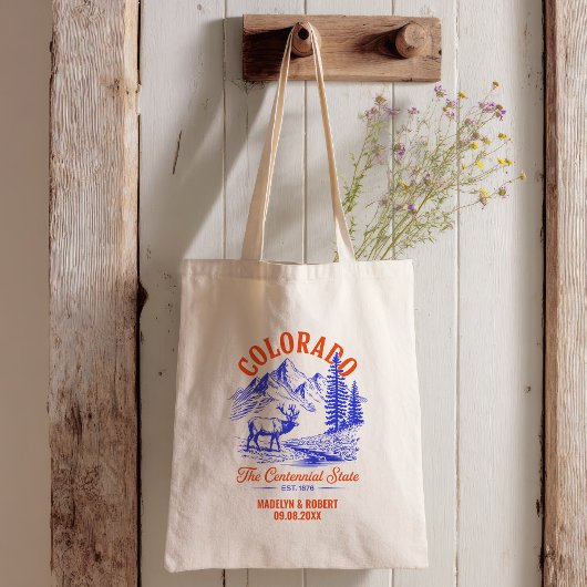 Colorado Wedding Welcome Gift Bridesmaid, Guests トートバッグ