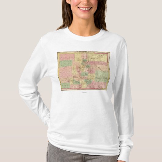 ColoradoPanoramic MapColorado Tシャツ (正面)