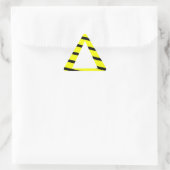 Colorblind フレンドリー – 黄警告色 三角形シール (バッグ)