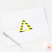 Colorblind フレンドリー – 黄警告色 三角形シール (封筒)