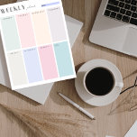 Colorblockウィークリープランナー ノートパッド<br><div class="desc">この涙のメモ遠くに帳を使用して、実行する必要のあるすべてのものを落書きする。この色は毎週のプランナーとTo-Doリストをブロックしまシンプルす。この色は救済、日をブロックし、週の各日のTo-Doのトラックを作成します。</div>