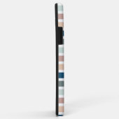 Colorblockストライプ4写真と名前 Case-Mate iPhoneケース (裏面/右)