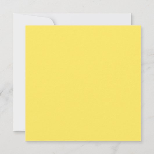 Colorblockフォトコラージュイエロー男の赤ちゃん誕生 案内状 (裏面)