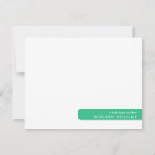 Colorblockミニマモダンリストスタイリッシュノートカード ノートカード (正面)