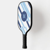Colorblockライトダークブルーモノグラム ピックルボールラケット (左)