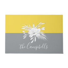 Colorblock上のモダン白フローラ