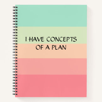 Colorblock横モダンストライプピンクモノグラム ノートブック