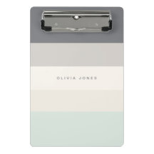 Colorblock水平ストライプグレー&ベージュモノグラム