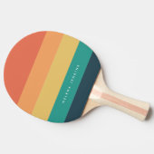 Colorblock水平モノグラストライプのムカラフル 卓球ラケット (横)