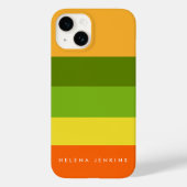 Colorblock水平モノグラストライプのムカラフル Case-Mate iPhoneケース (裏面)