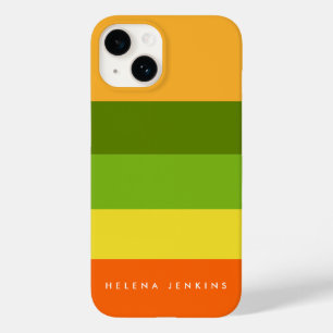 Colorblock水平モノグラストライプのムカラフル Case-Mate iPhone 14ケース