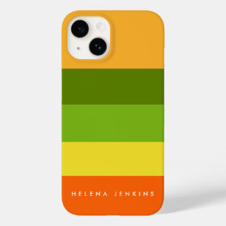Colorblock水平モノグラストライプのムカラフル Case-Mate iPhone 14ケース