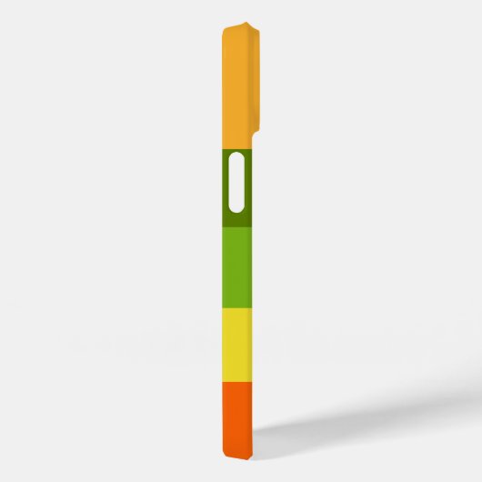 Colorblock水平モノグラストライプのムカラフル Case-Mate iPhoneケース (裏面 / 右)