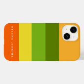 Colorblock水平モノグラストライプのムカラフル Case-Mate iPhoneケース (裏面 (横))
