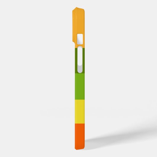 Colorblock水平モノグラストライプのムカラフル Case-Mate iPhoneケース (裏面 / 左)