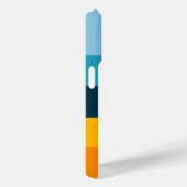 Colorblock水平モノグラストライプのムカラフル Case-Mate iPhoneケース (裏面 / 右)