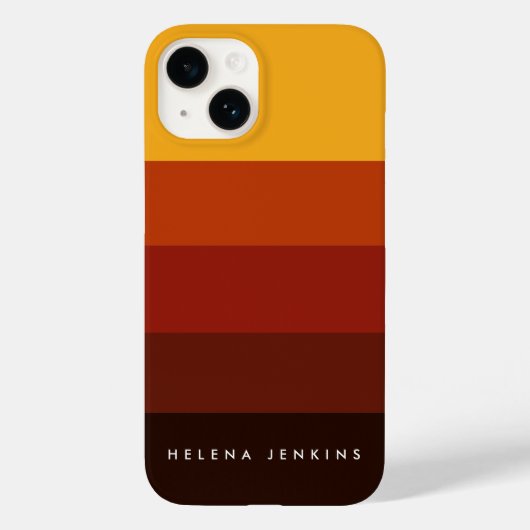 Colorblock水平モノグラストライプのムカラフル Case-Mate iPhoneケース (裏面)