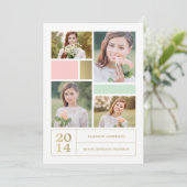 Colorblock |の卒業のパーティの招待状 招待状 (スタンド正面)