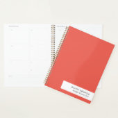 Colorblock はっきりした Redミニマモダンリストシンプル2026 プランナー手帳 (ディスプレー)